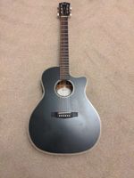 Cort Essence GA4 Solid Top Electro-Acoustic Guitar, Black