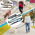 Hands Free Dog Lead Running Bungee Leash with Reflective Waist Belt UK