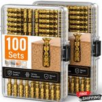 Short Expansion Screw Set for Cabinet Hinge Repair & Stripped Thread Restoration