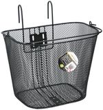Dunlop Bike Bicycle Handlebar Carry Basket Shopping Metal hook Black 20L Storage