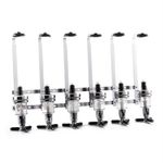 6 Bottle Optics Home Pub Dispenser Wall Mount Stand Drinks Bar Butler Spirits