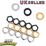 5Pcs Electric Guitar Output Input Jack Socket Nuts Washers Gaskets Part LK