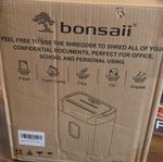 bonsaii 12-Sheet Cross-Cut Paper Shredder w/ Overheating Protection C243-A