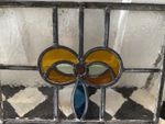 Pair of Original Period Leaded Stained Glass Window Panels – Reclaimed
