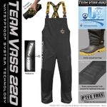 Vass 220 Unlined Bib & Brace Waterproof Black Edition