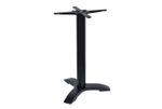 black premium cast iron table base dining restaurant cafe pub cross 3 leg