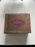 Vintage wooden cigar box from La Crema – Finest Selected Hand Made Cigars