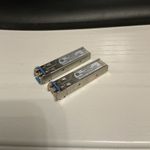 2 x AGM732F  NETGEAR Fibre Gigabit 1000Base-LX (LC) SFP GBIC Module network tran