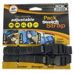 ROK Straps MD Motorcycle Stretch To 42" 1060mm Adjustable Twin Pack New