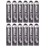 12X 750ml PU ADHESIVE FOAM PLASTERBOARD INSULATION BOARDS DRY WALL MEGA STIK