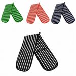 Double Oven Gloves, Heat Resistant Thick Padded Cooking Mitts, Kitchen Potholder