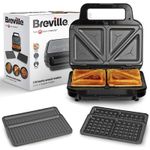 Breville 3 in 1 Ultimate Snack Maker Deep Fill Toastie Maker Waffle Maker &
