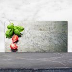 Tulup Kitchen Glass Splashback 120x60 Tomatoes and basil