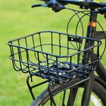 Aluminum Alloy Bike Basket Large Capacity Metal Organizer for Groceries and Pet