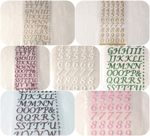 15mm Self Adhesive Glitter Paper Alphabet Letters or Stick on Numbers for Arts,
