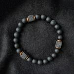Natural Raw Black Tourmaline Beaded Braided Bracelet Men Women Unisex UK