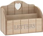 Shabby Chic Letter Rack w Heart Detail Stylish Home Decor Mail Letters Organiser