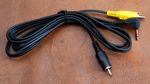 SONY AV VIDEO CABLE TV LEAD 2 PHONO RCA 3.5MM JACK PIN ORIGINAL CAMERA CAMCORDER