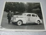 ACCIDENT  INVESTIGATION  UNIVERSAL  SAFETY  PATROL  CAR  & PATROL MAN  PHOTO 