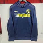 Milwaukee Brewers Majestic Hoodie Mens Medium