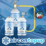 Car Aircon AC R134 Compatible Refill Recharge Regas Gas x3+ Hose&Gauge DIY Kit