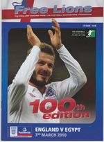 England v Egypt. Season 2009-10. Ref: C4Y 6642 NM (1)ca
