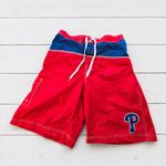 MLB Baseball Shorts Mens Large Red Blue Genuine Merchandise Swim Board Trunks