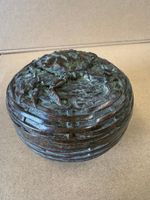 Oriental Bronze Crab Basket Pot with Lid - Chinese Signature