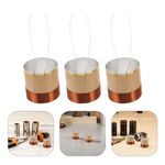 3 Pcs Voice Coil Copper Lead Bass Replacement Speaker Repair Parts