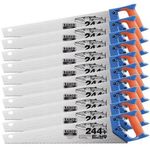 10 X BAHCO 22"/550mm BARRACUDA 244+ Hardpoint 7TPI Wood/Timber Cutting Hand Saw