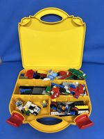 Lego Bricks And Minifigures x 3 With Storage Carry Case Police And Animal Theme