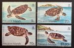 Pitcairn Islands 1986 SG281-284 Turtles Set of 4 MNH
