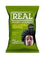 Real Crisps Jalapeno Pepper Flavour 24 x 35g Pack Free Delivery