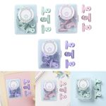 8Pcs Small Bull Clips Mini Metal Binder Snack Bag Sealing Clips Metal Paper Grip