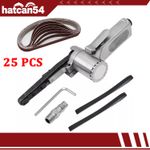 Air Belt Sander Angle Grinder+25PCS Sanding Belt Vehicle Pneumatic Tool 10x330mm