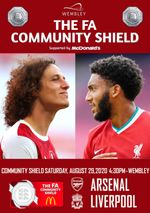 ARSENAL London v LIVERPOOL FC August, 29 2020 COMMUNITY SHIELD FAN ed. A4 16 pg