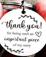 Thankyou Bag Charm Keyring Gift Teacher Mothers Day Birthday