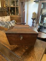c.1870 Georgian Wood Tea Caddy 