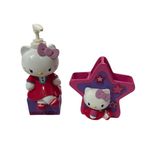 Sanrio 2014 Hello Kitty Bathroom Set Soap Pump Dispenser Toothbrush Holder