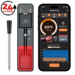 Bluetooth Wireless Meat Thermometer Probe Meat Oven Smoker Grill Cooking Tool UK