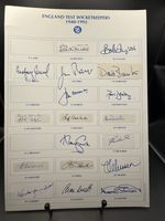 England Test WicketKeepers x 18 1940-92 Hand Signed Card-From Collectors Estate