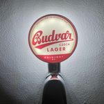 Brand New Budvar Beer Badge! Budvar Beer Lens! Budvar Pump Badge! Frog Eye Lens