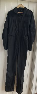 Genuine UKSF SAS RAF Black Flight Pilot Suit Dale Techniche Nomex Coveralls