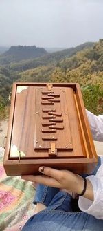 15" Teak Wood Shruti Box with Pedal Shruti Box with Bag, 440Hz Tuned
