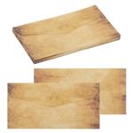 24 Packs Envelopes Vintage Aged Paper Light Brown Spots-9 x 4 Inch