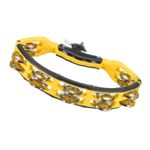 Natal Spirit Tambourine with Double 14 Jingles and Drum Set Mount Yellow Finish