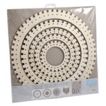 Trimits Weaving Looms: Circular: 5 Pieces, Wood, Assorted