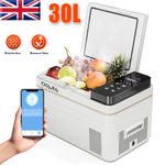 Electric Refrigerator 30L Portable Fridge Freezer 12V/24V For Camping Office Car