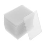 50x Clear Football Trading Card Holders Hard Plastic Protective Sleeves Cases UK