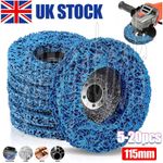 5-20X Poly Strip Wheel Discs Paint Rust Remove Abrasive Angle Grinder 115mm 4.5"